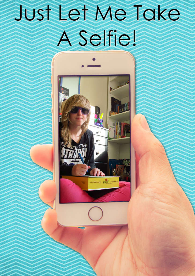 Selfie Mobile Phone Card - card made with Crafty Bob's Card Creator