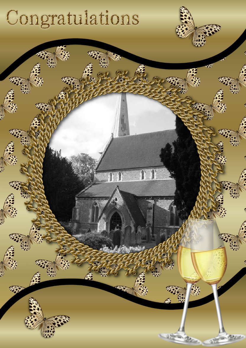 Gold Delight - card made with Crafty Bob's Card Creator