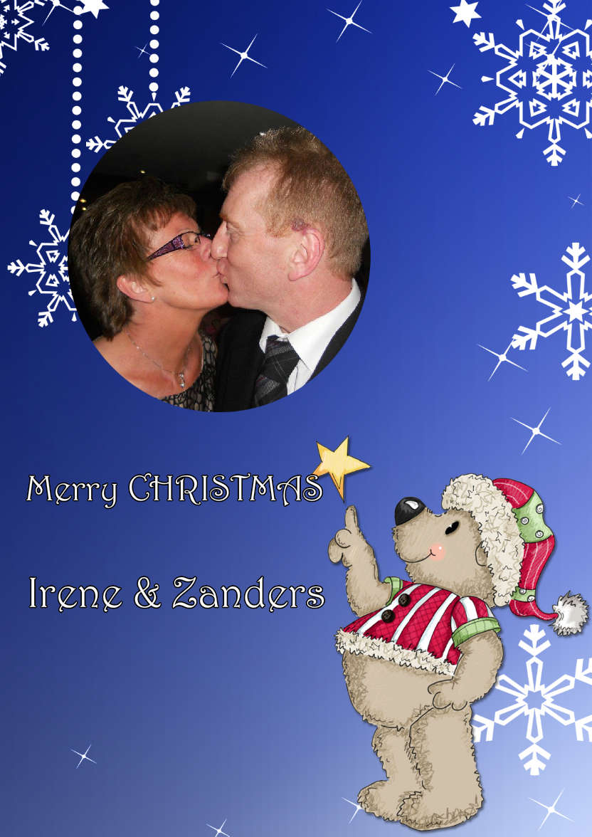 When I Wish Upon a Star Christmas Aperture Card Front - card made with Crafty Bob's Card Creator