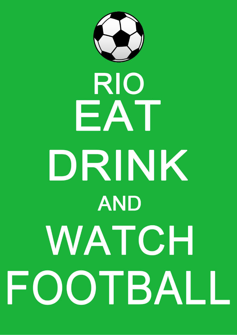 Eat Drink Watch Football - card made with Crafty Bob's Card Creator