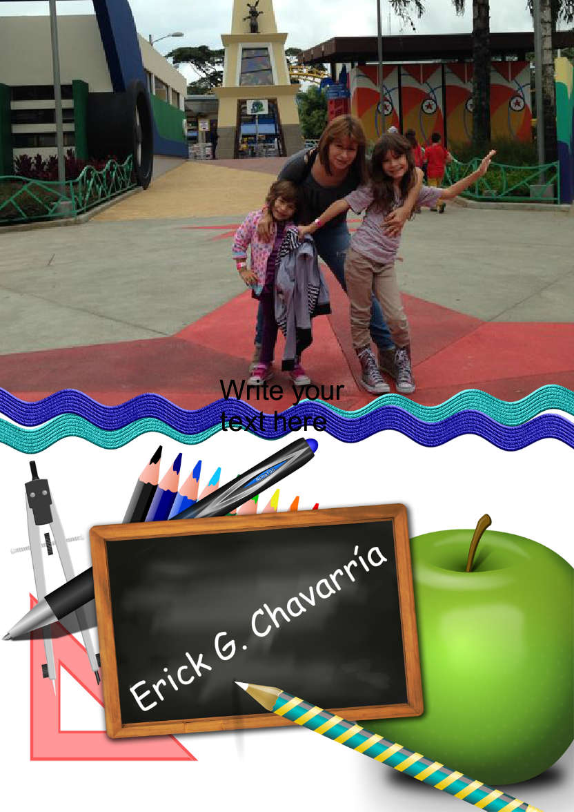 Thanks Teacher Photo Card - card made with Crafty Bob's Card Creator