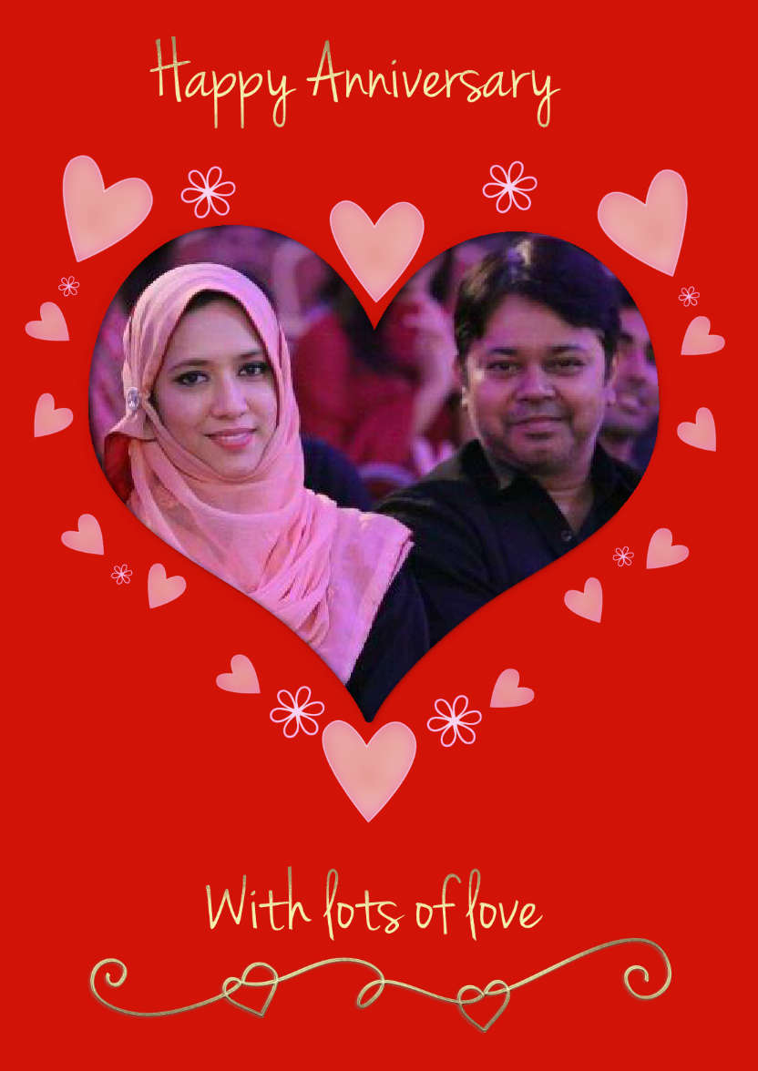 Anniversary Heart - card made with Crafty Bob's Card Creator