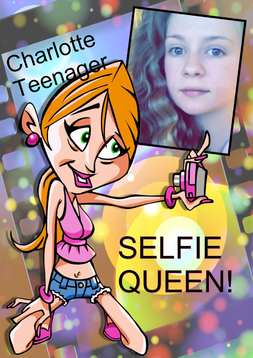 Selfie Queen Card - card made with Crafty Bob's Card Creator