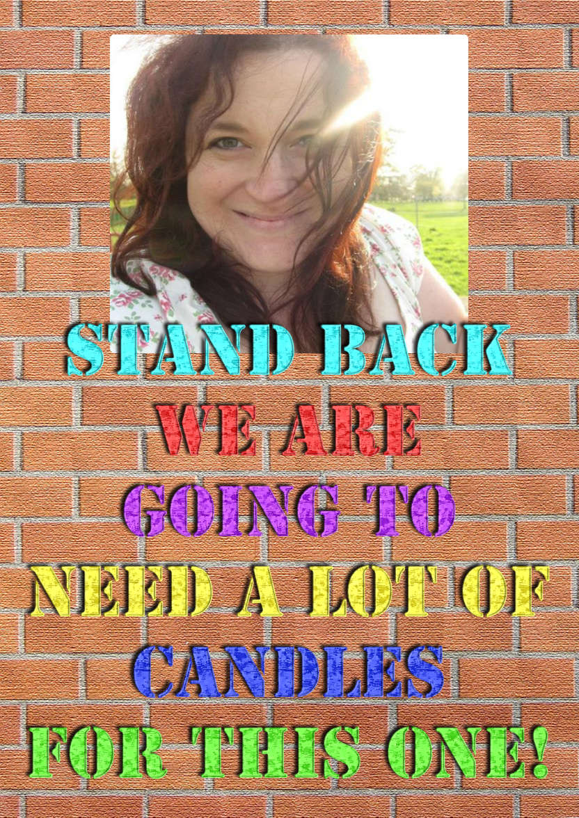 Stand Back Humorous Aperture Birthday Card - card made with Crafty Bob's Card Creator