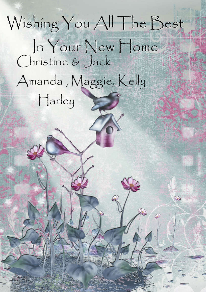 Fantasy Bird House - card made with Crafty Bob's Card Creator