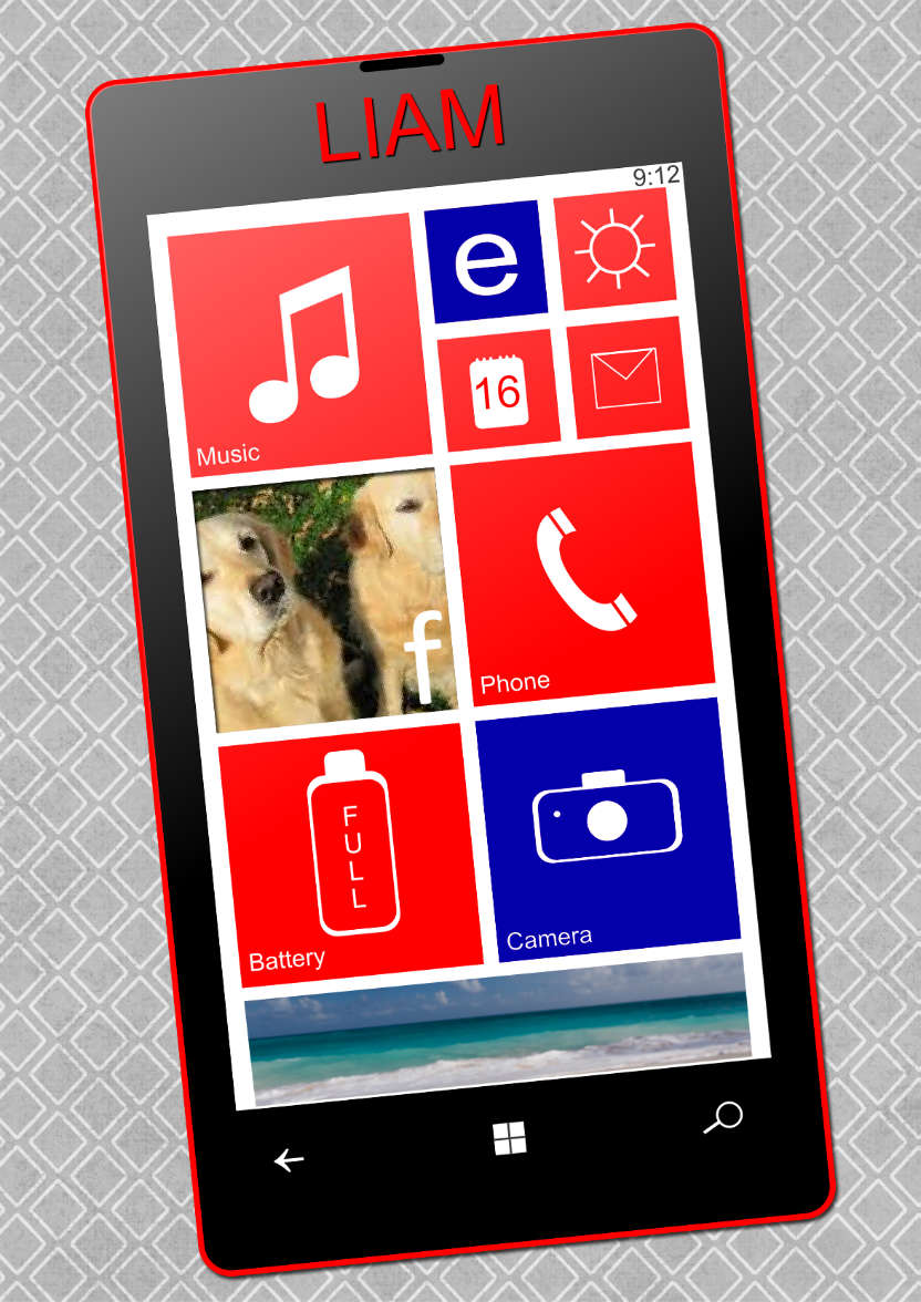Smart Phone Card Male - card made with Crafty Bob's Card Creator