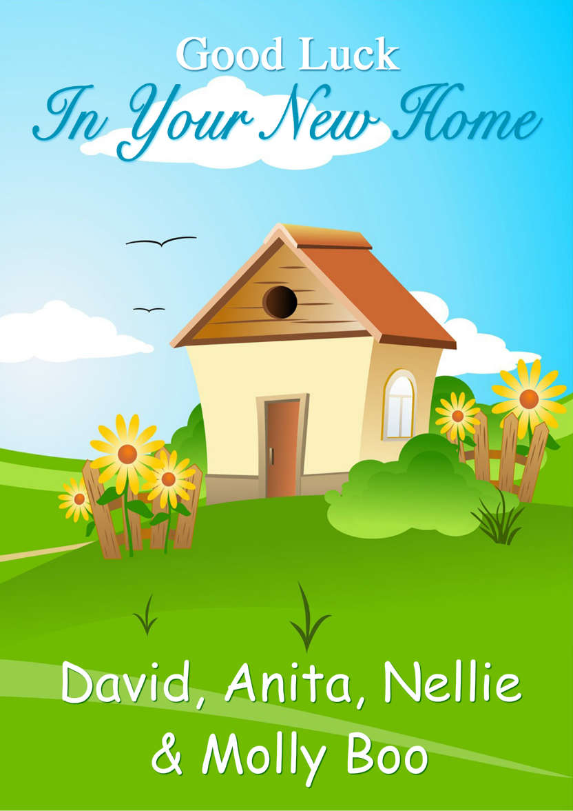 Good Luck in Your New Home Card - card made with Crafty Bob's Card Creator
