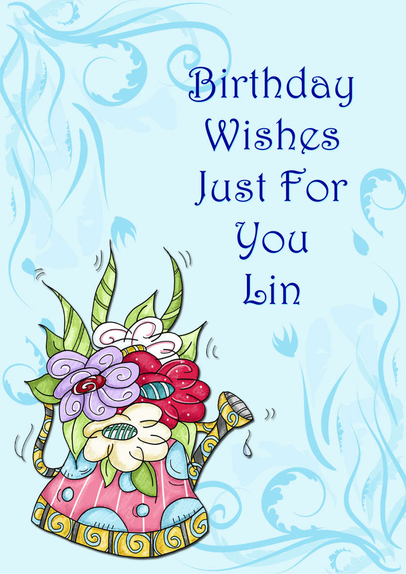 Funky Floral Watering Can - card made with Crafty Bob's Card Creator