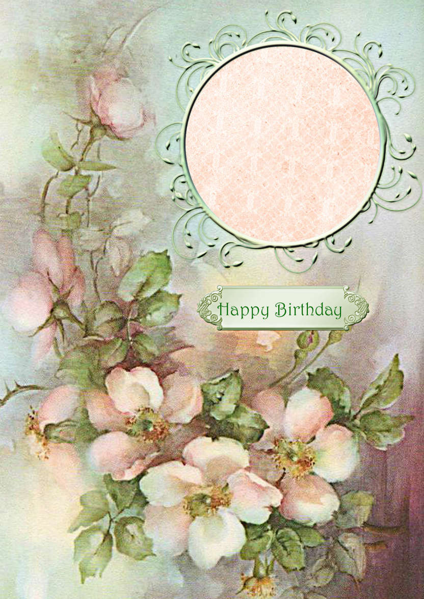 Wild Roses - card made with Crafty Bob's Card Creator