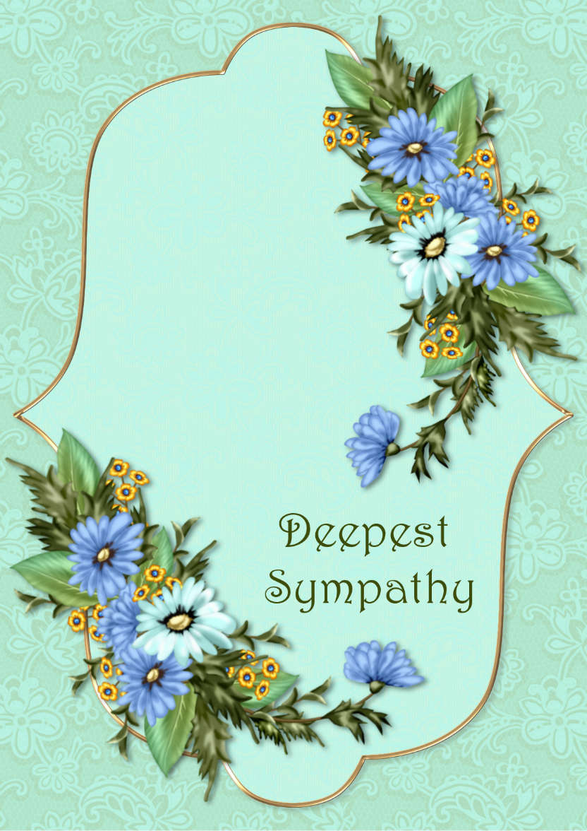 Sympathy Card - card made with Crafty Bob's Card Creator