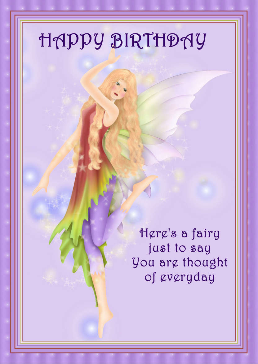 Fairy Dance - card made with Crafty Bob's Card Creator
