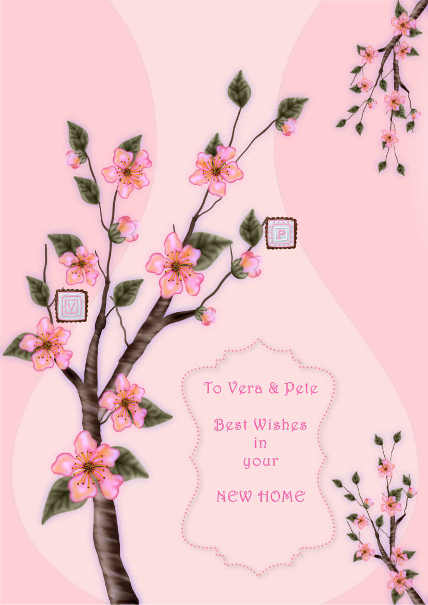 Apple Blossom - card made with Crafty Bob's Card Creator