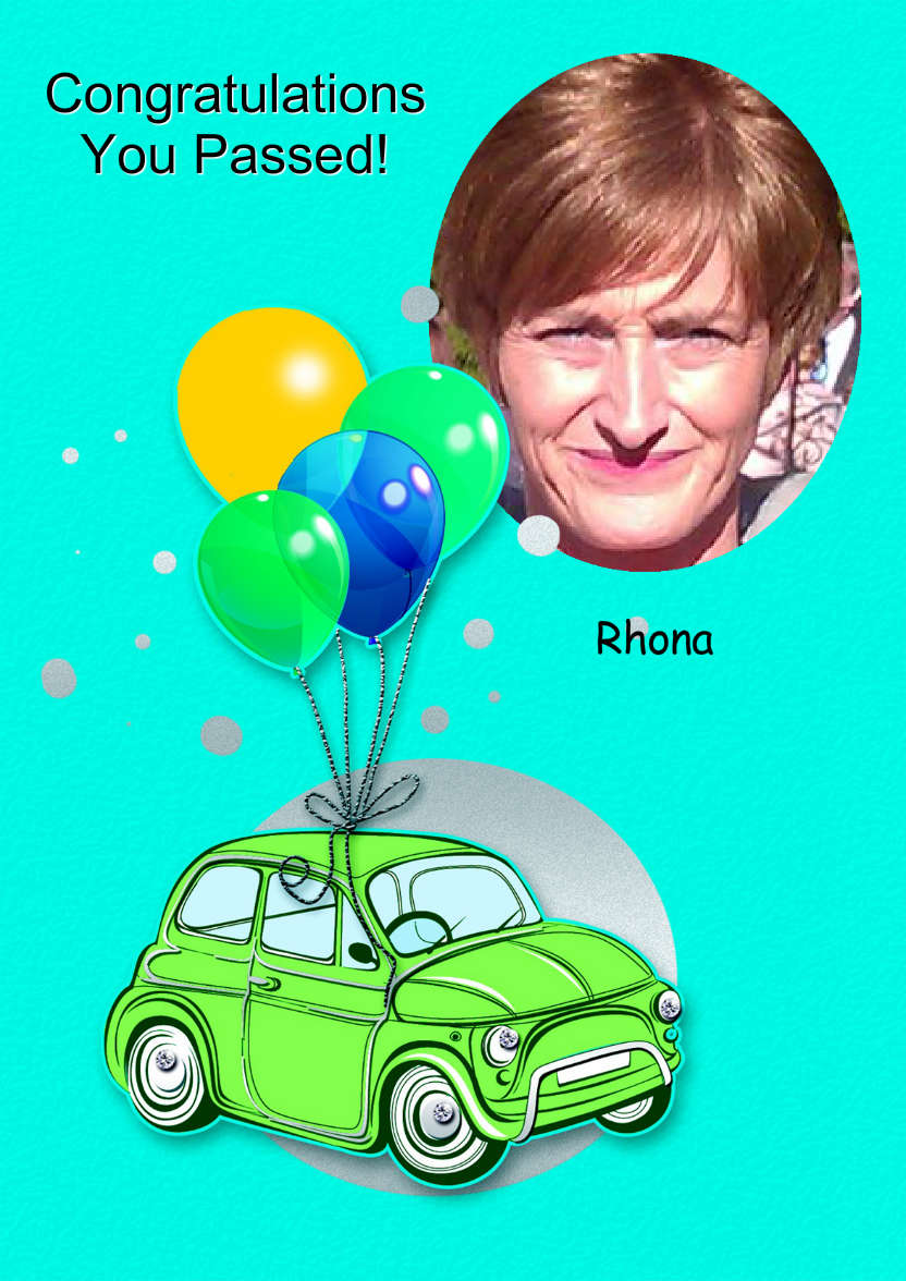 Congratulations New Driver Card - card made with Crafty Bob's Card Creator