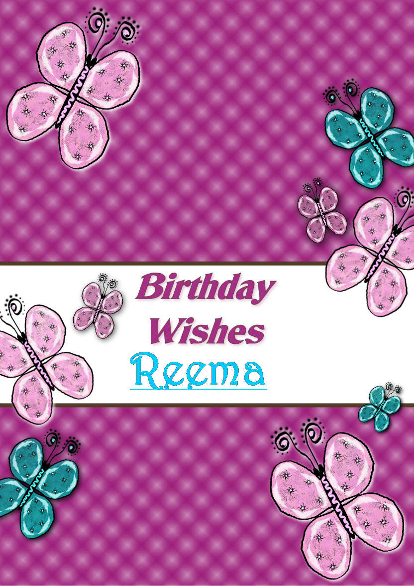 Beautiful Butterflies Birthday Card - card made with Crafty Bob's Card Creator