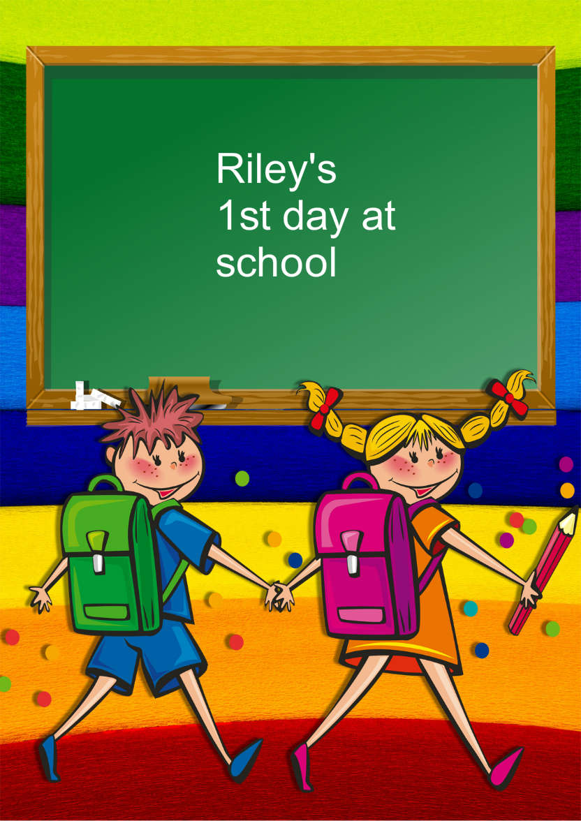 Welcome Back to School Card - card made with Crafty Bob's Card Creator