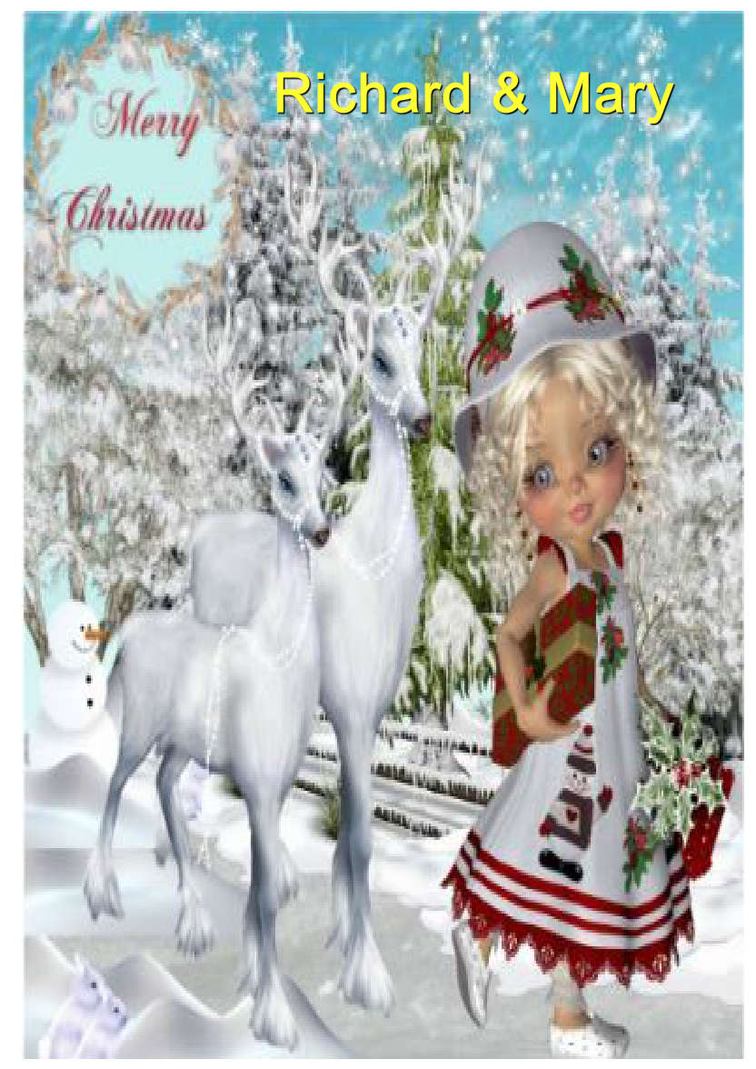 White Plain Background - card made with Crafty Bob's Card Creator