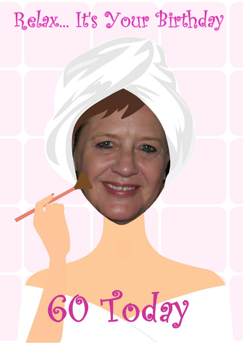 Time to Pamper Photo Card - card made with Crafty Bob's Card Creator