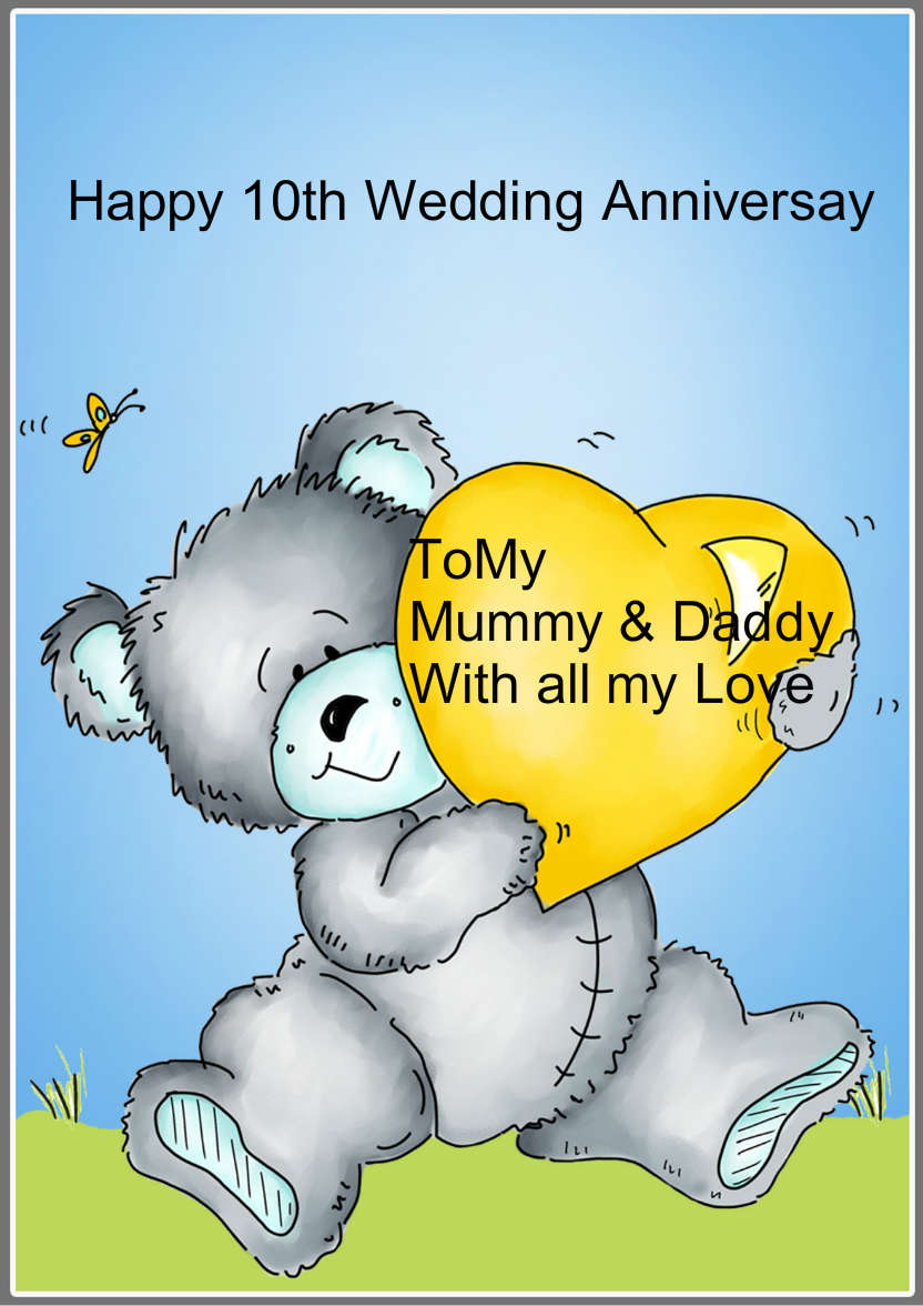 Bear Hugs - card made with Crafty Bob's Card Creator