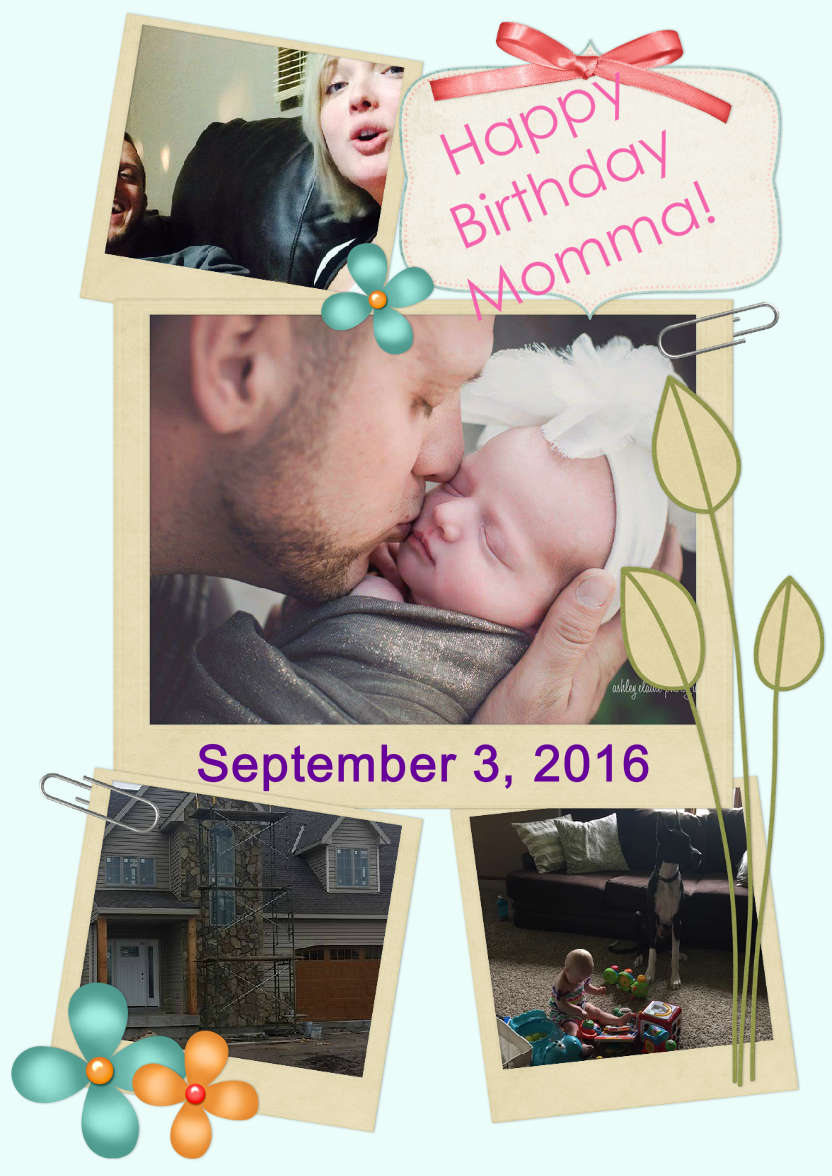 Scrapbook Style Multi Photo Card - card made with Crafty Bob's Card Creator