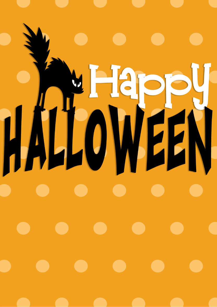 Halloween Word Art Card - card made with Crafty Bob's Card Creator