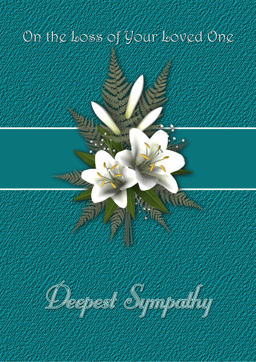 Deepest Sympathy - card made with Crafty Bob's Card Creator