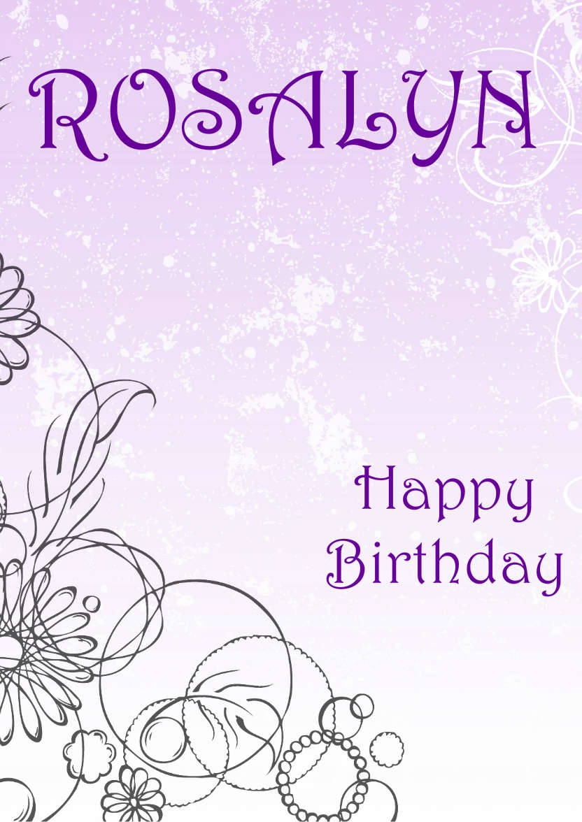 Purple Flourish Background - card made with Crafty Bob's Card Creator
