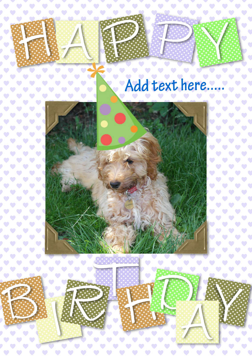 Cute Birthday - card made with Crafty Bob's Card Creator