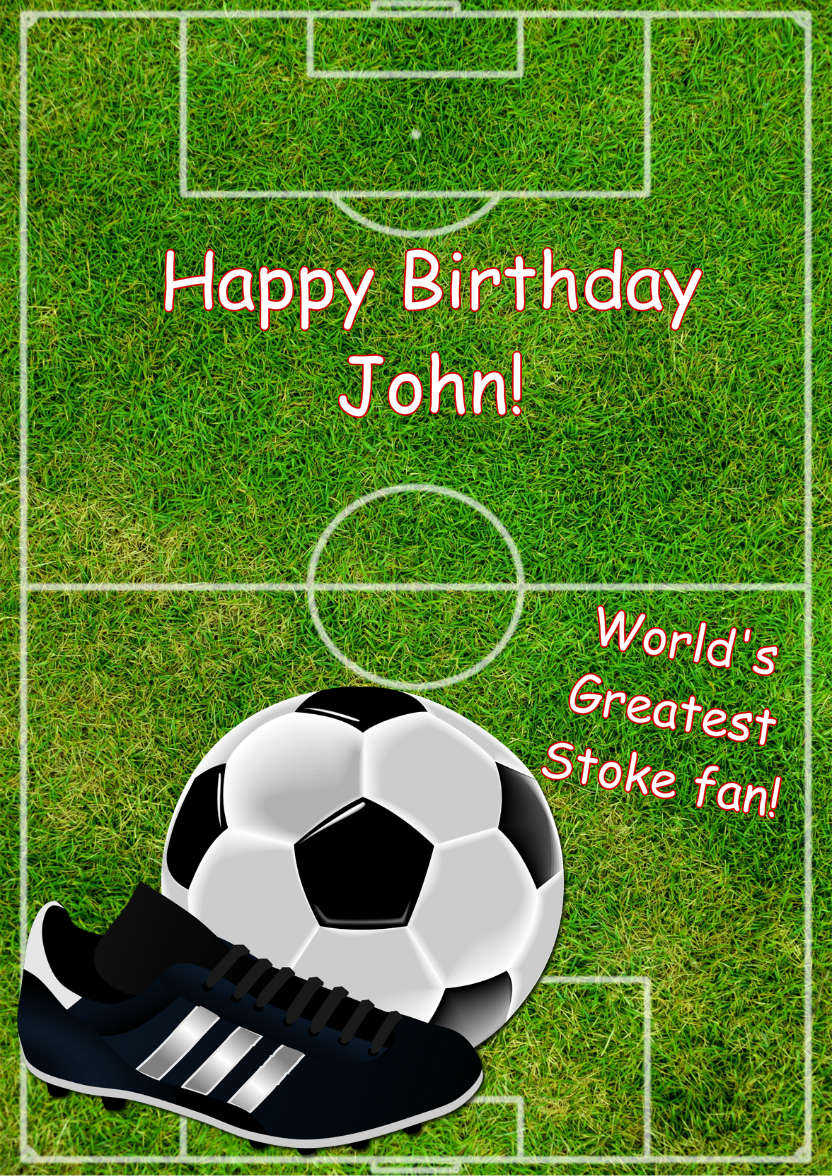 Football Pitch Card - card made with Crafty Bob's Card Creator