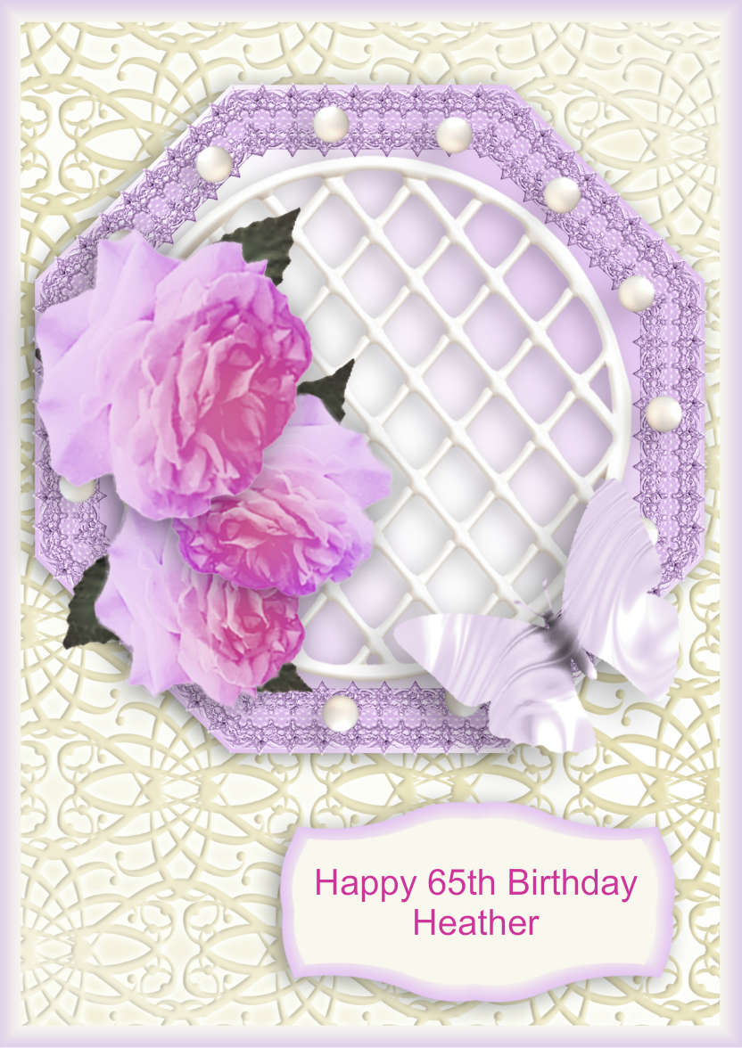 Rose Trellis - card made with Crafty Bob's Card Creator
