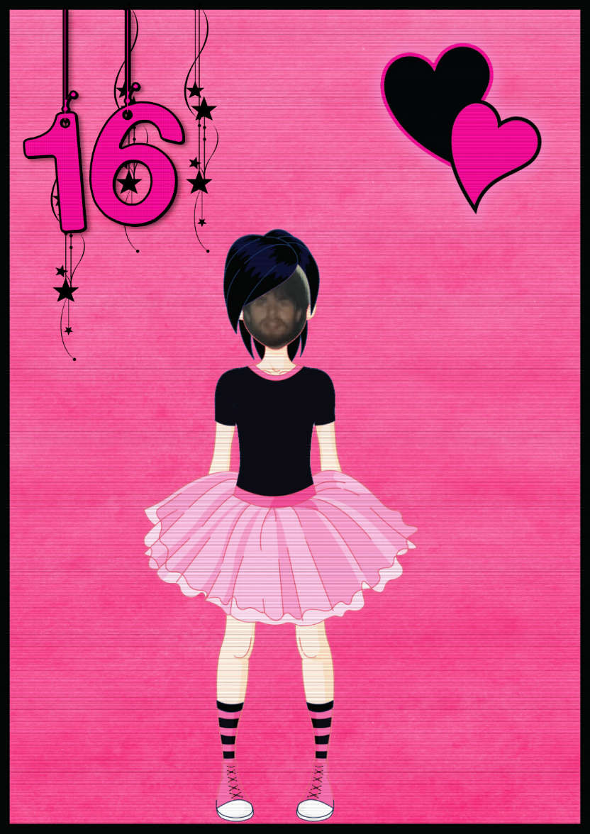 Goth 16 - card made with Crafty Bob's Card Creator