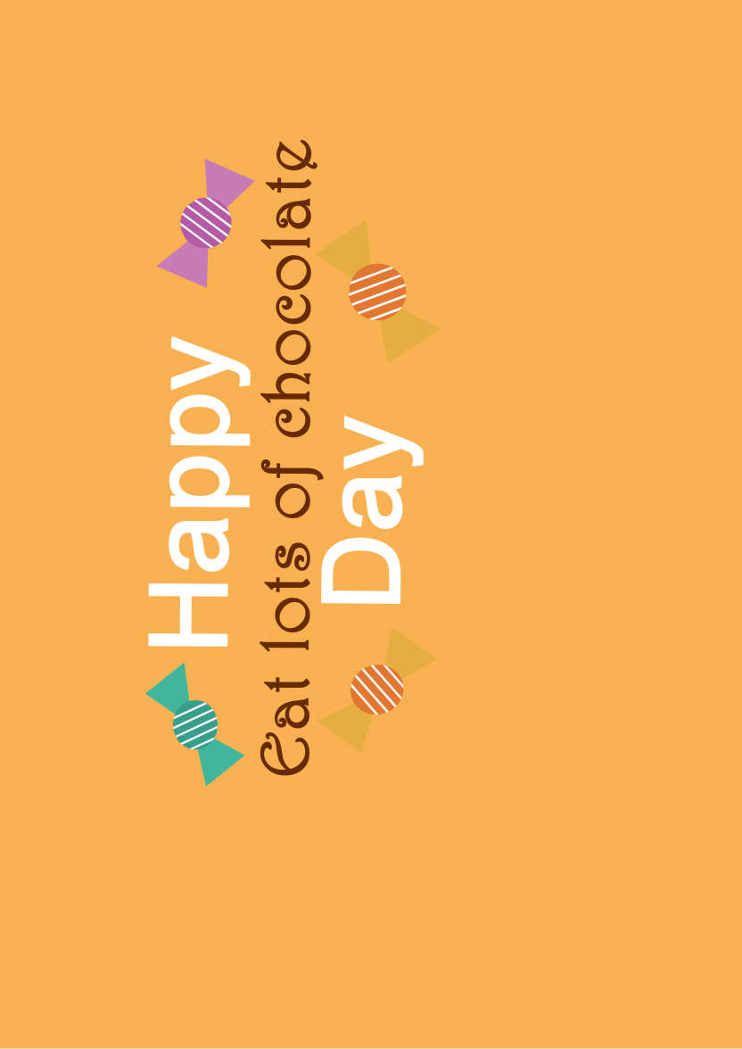 Orange Plain Background - card made with Crafty Bob's Card Creator