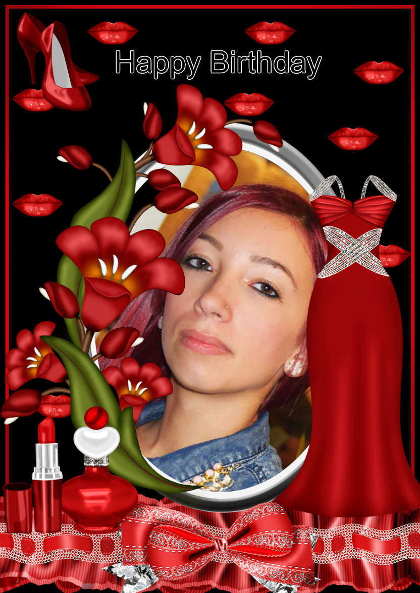 Birthday Diva - card made with Crafty Bob's Card Creator
