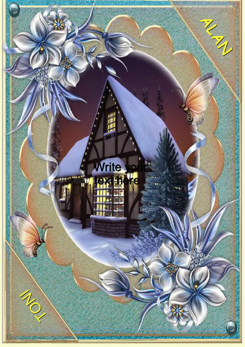 Light Yellow Plain Background - card made with Crafty Bob's Card Creator