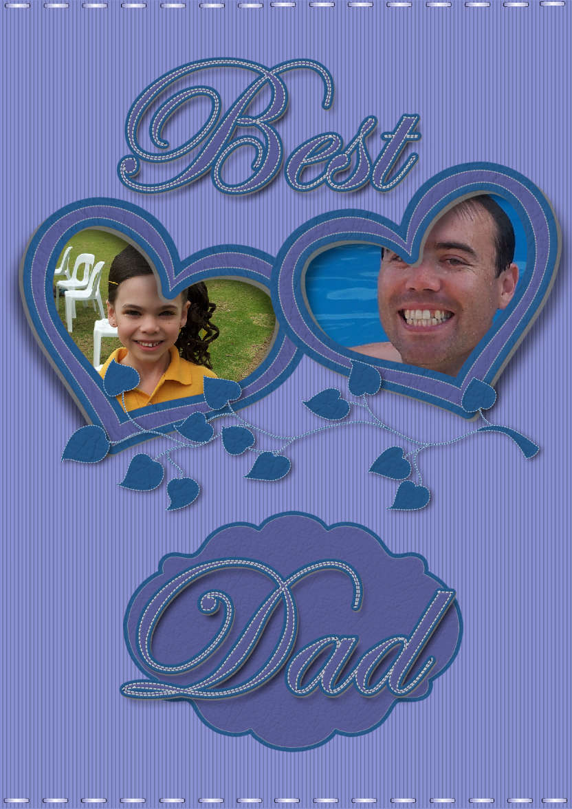 Birthday Dad - card made with Crafty Bob's Card Creator