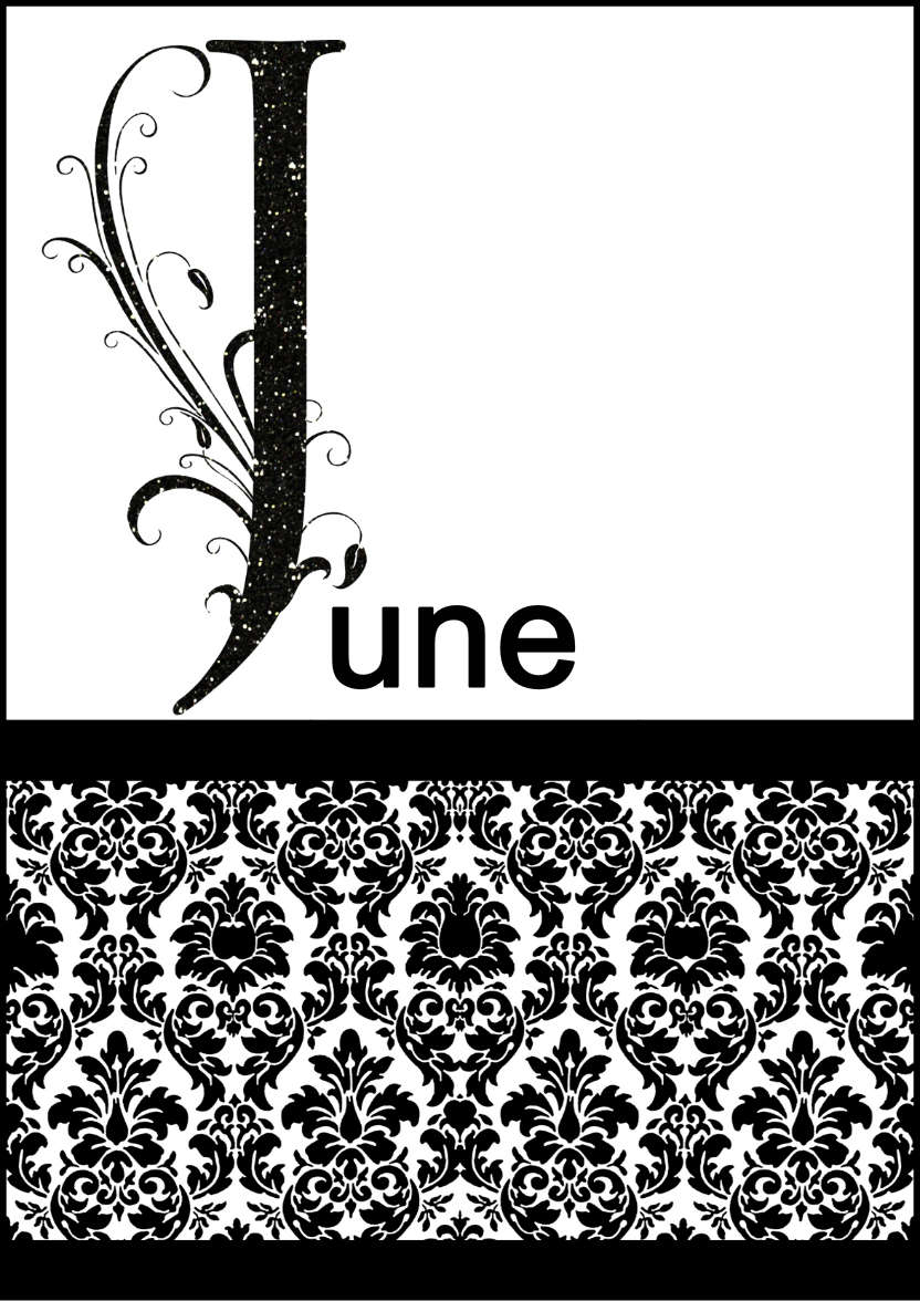Damask Monogram Letter J Card - card made with Crafty Bob's Card Creator