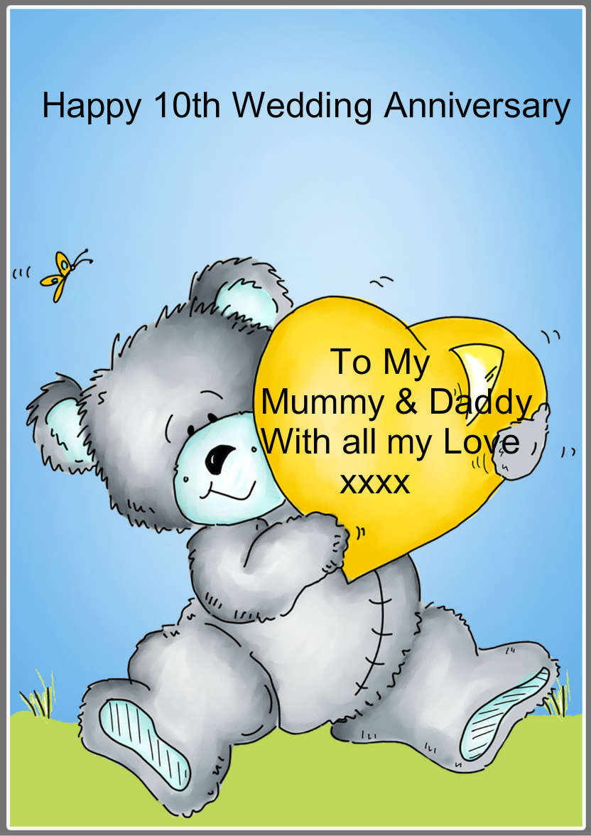 Bear Hugs - card made with Crafty Bob's Card Creator