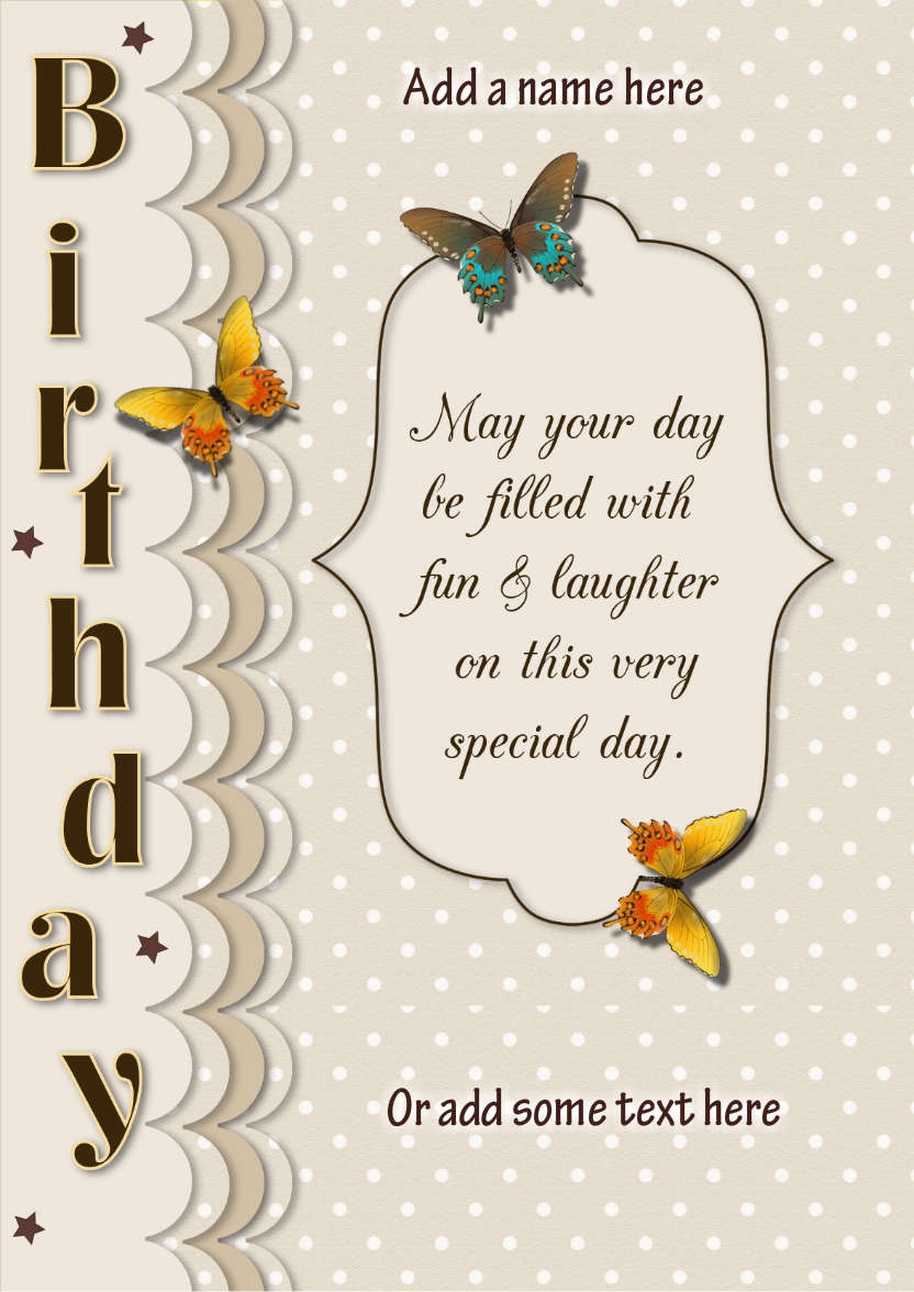Chocolate Smooth - card made with Crafty Bob's Card Creator