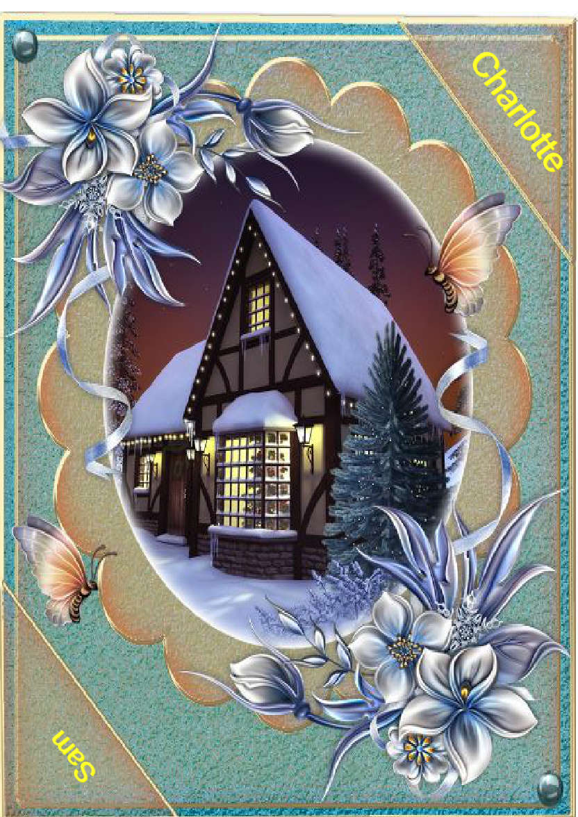 White Plain Background - card made with Crafty Bob's Card Creator