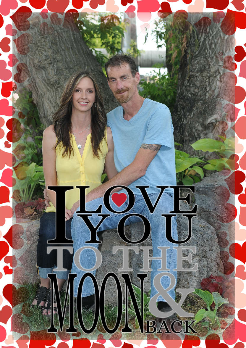 To the Moon & Back Anniversary/valentines - card made with Crafty Bob's Card Creator