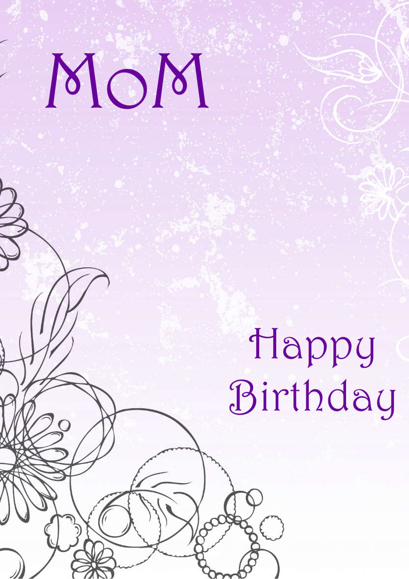 Purple Flourish Background - card made with Crafty Bob's Card Creator
