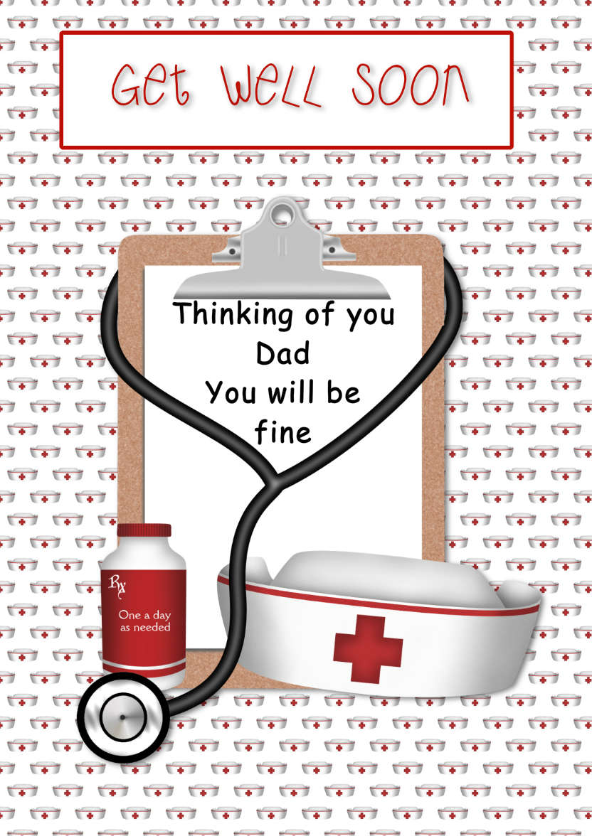 Get Well Soon - card made with Crafty Bob's Card Creator