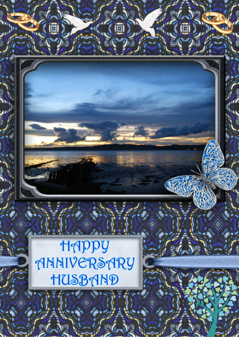Sunset - card made with Crafty Bob's Card Creator