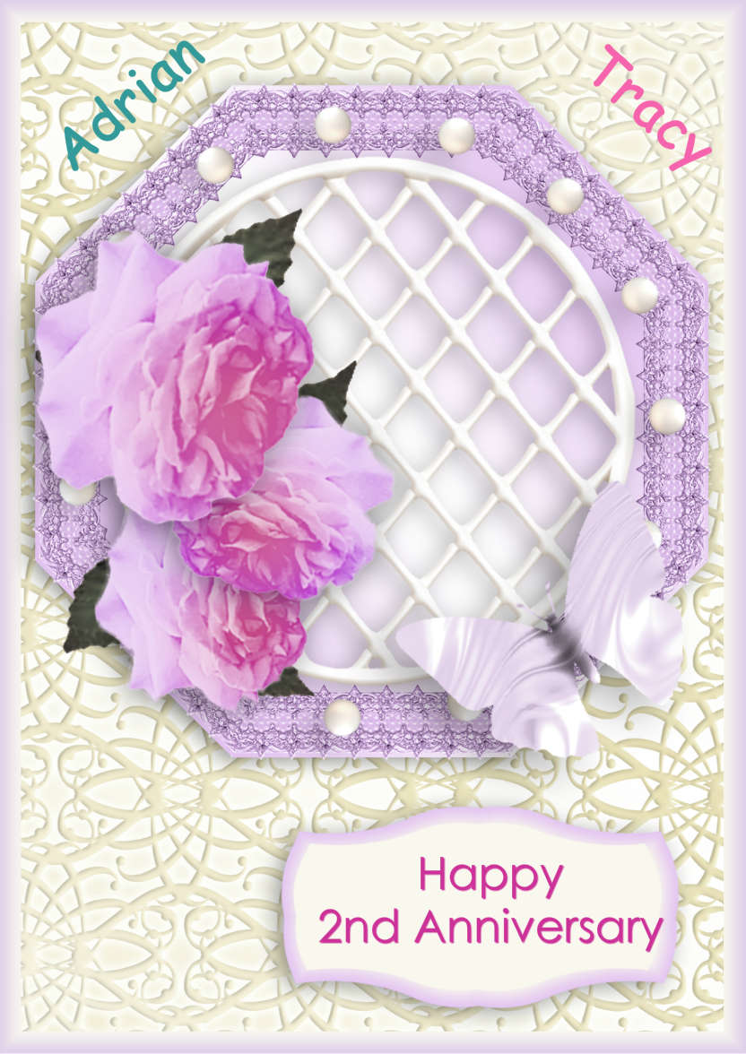 Rose Trellis - card made with Crafty Bob's Card Creator