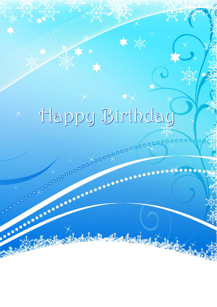 Blue Snowflake Flourish Background - card made with Crafty Bob's Card Creator