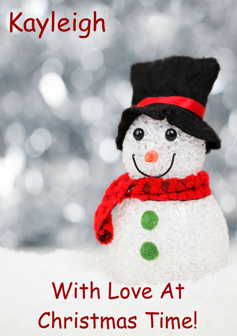 Cute Snowman - card made with Crafty Bob's Card Creator
