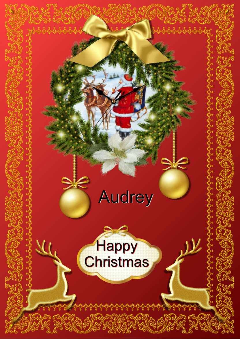 Christmas Time - card made with Crafty Bob's Card Creator
