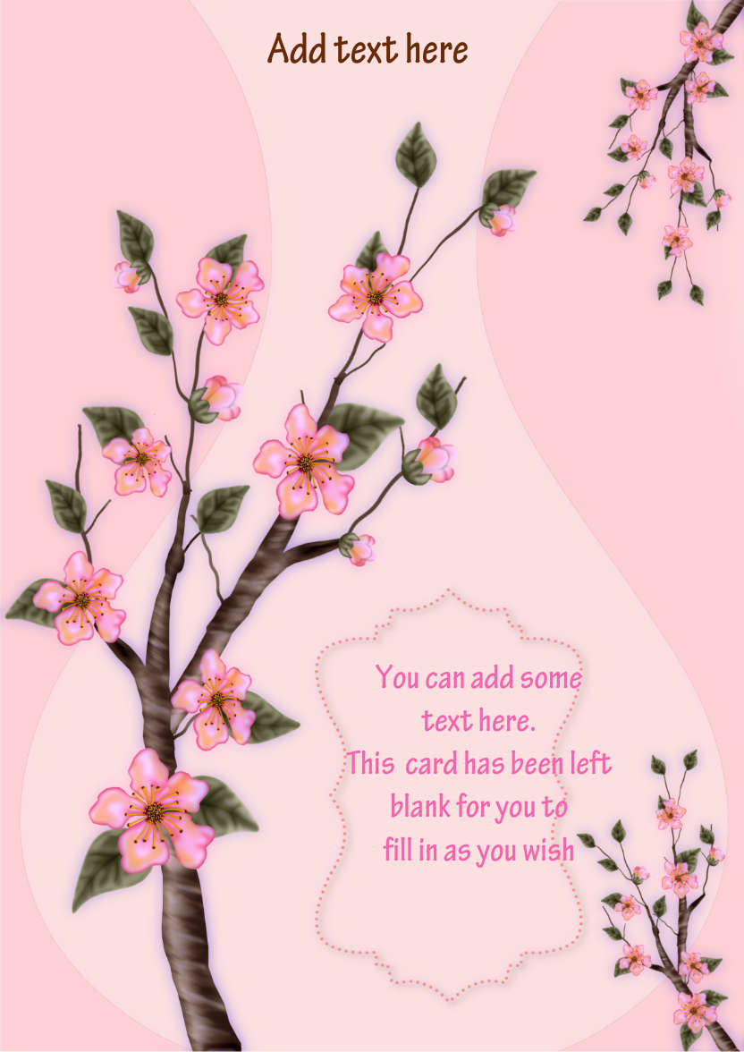 Apple Blossom - card made with Crafty Bob's Card Creator