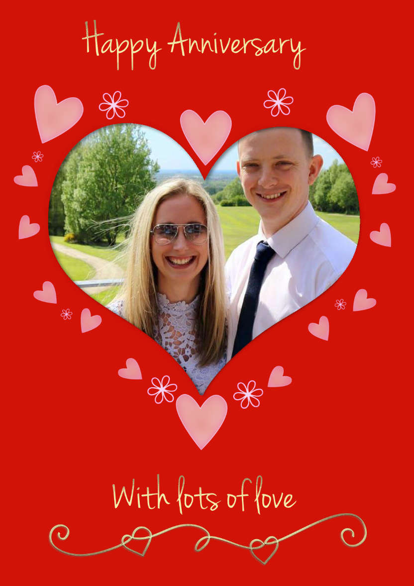 Anniversary Heart - card made with Crafty Bob's Card Creator