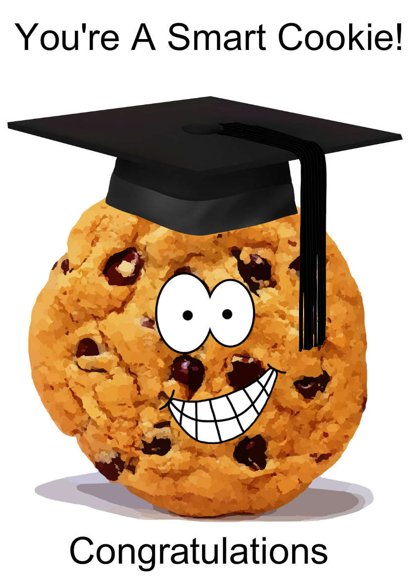 Smart Cookie Graduation Card - card made with Crafty Bob's Card Creator