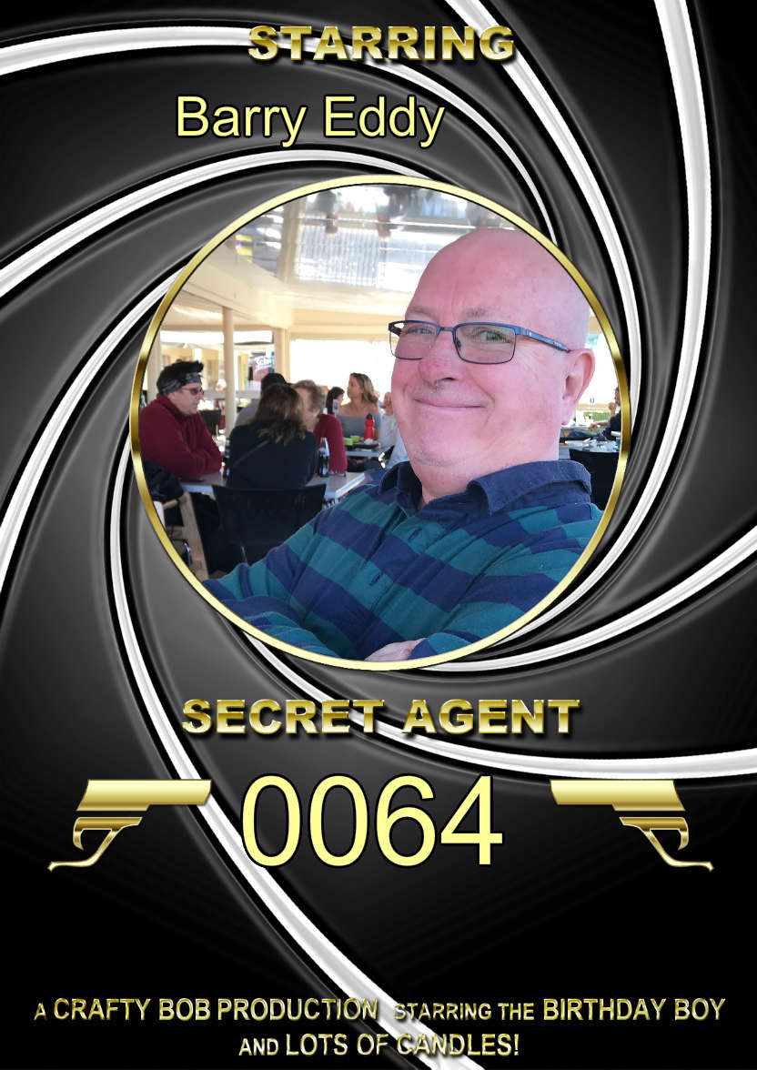 Spoof Secret Agent Photo Card - card made with Crafty Bob's Card Creator